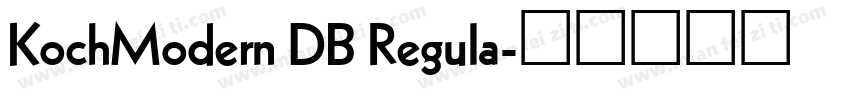 KochModern DB Regula字体转换